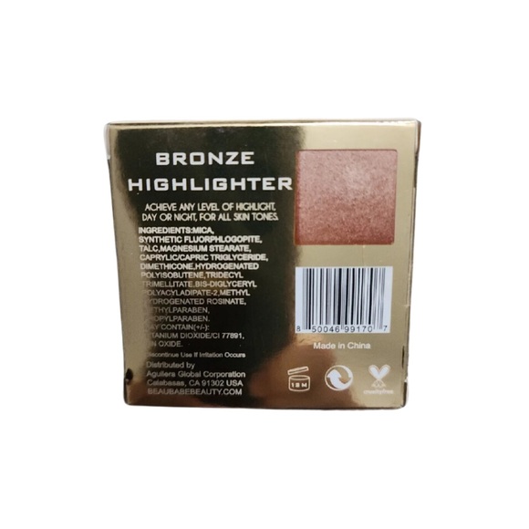 ▪️ 5/$25 BEAU BABE BEAUTY Deep Bronze Highlighter Sunkissed Soft Powder - 3g NIB - Picture 4 of 6